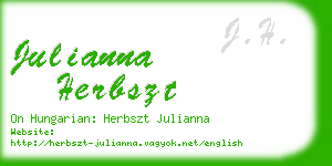 julianna herbszt business card